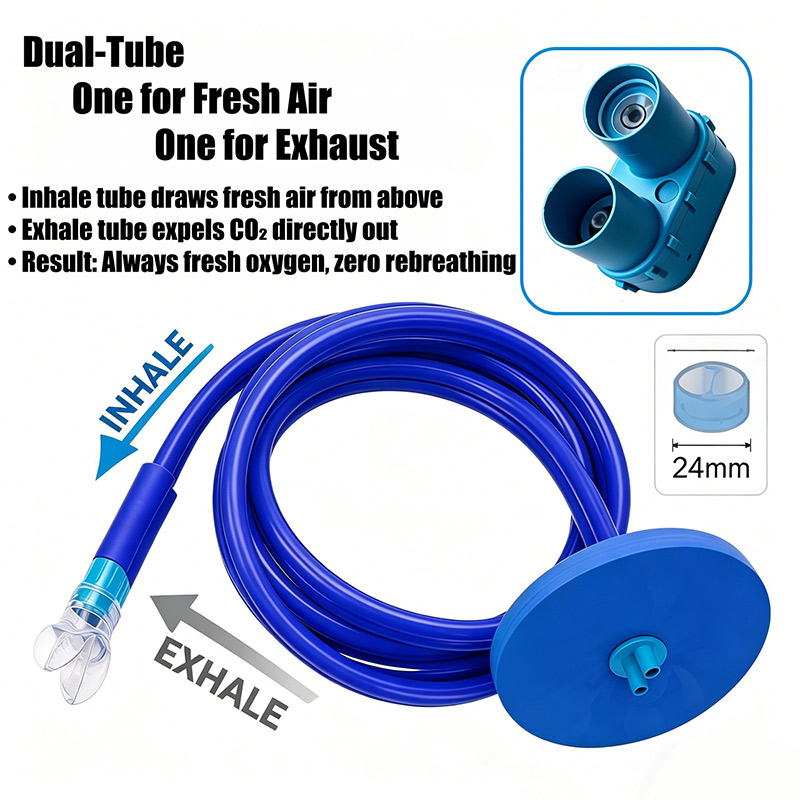 1/2/3M Adult Swim Snorkel Brea - Aquatic Diving ulasan dan harga