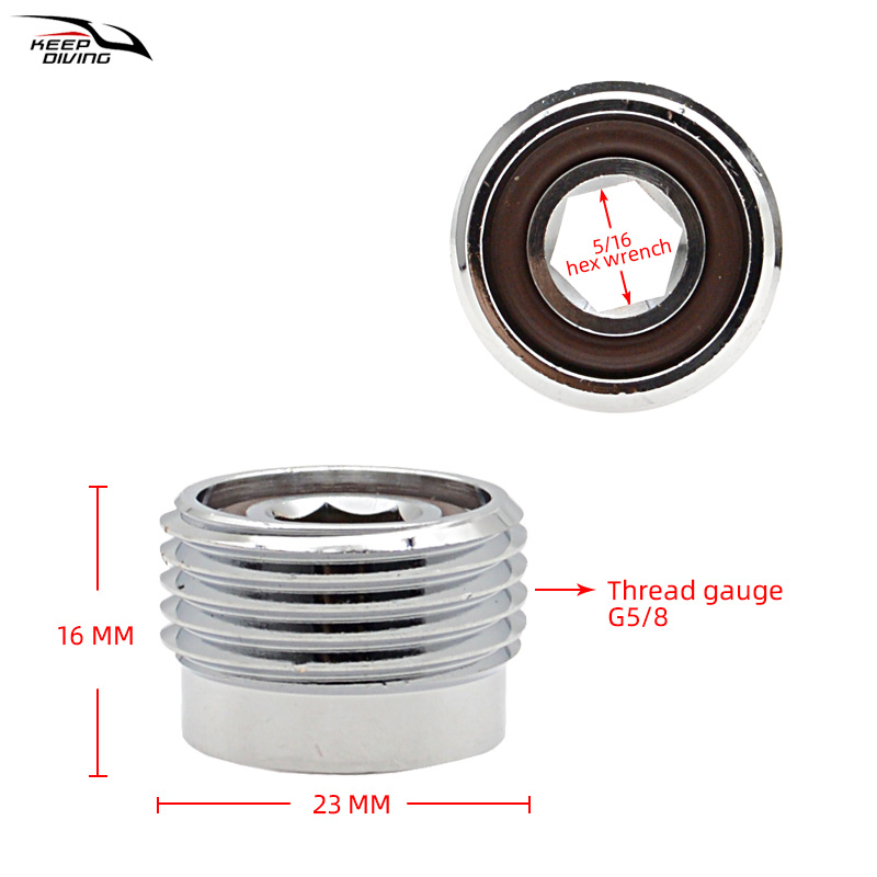 1Pcs DIN to Yoke Adapter Scuba - Aquatic Diving ulasan dan harga