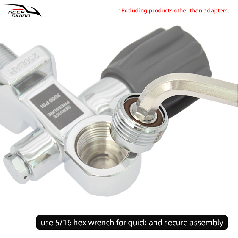 1Pcs DIN to Yoke Adapter Scuba - Aquatic Diving ulasan dan harga